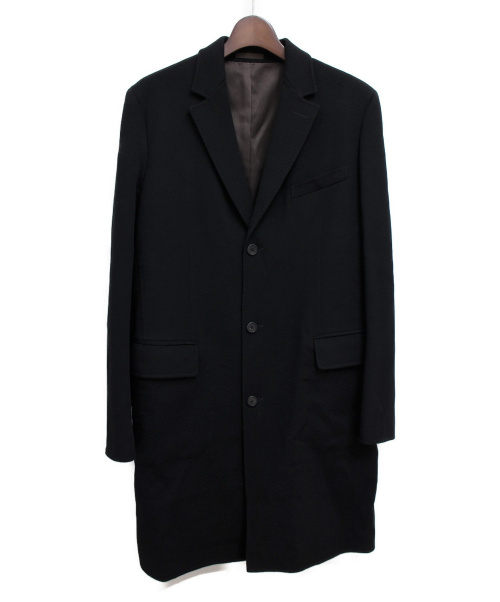 LOUIS VUITTON（ルイ ヴィトン）LOUIS VUITTON (ルイヴィトン) カシミア混チェスターコート ブラック サイズ:48の古着・服飾アイテム