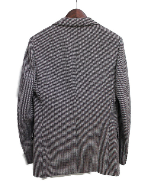 GUCCI（グッチ）GUCCI (グッチ) エンブロイダリーツイードジャケット グレー サイズ:44の古着・服飾アイテム