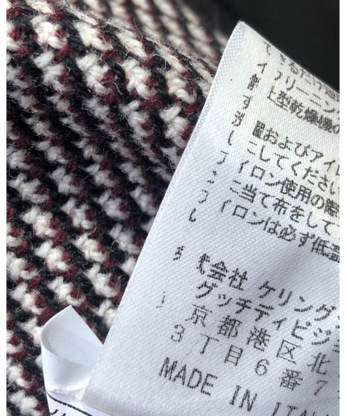 GUCCI（グッチ）GUCCI (グッチ) エンブロイダリーツイードジャケット グレー サイズ:44の古着・服飾アイテム
