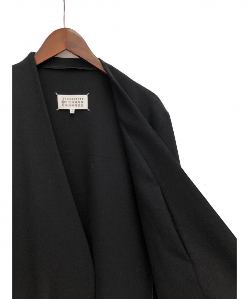 Maison Margiela（メゾンマルジェラ）Maison Margiela (メゾンマルジェラ) ウールノーカラージャケット ブラック サイズ:48の古着・服飾アイテム
