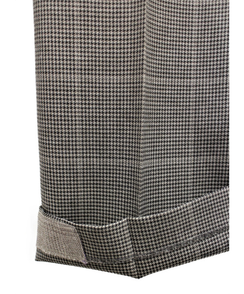 Maison Margiela（メゾンマルジェラ）Maison Margiela (メゾンマルジェラ) チェックパンツ ブラウン サイズ:44の古着・服飾アイテム