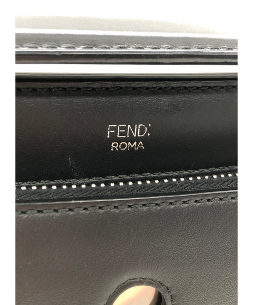 FENDI（フェンディ）FENDI (フェンディ) Calfskin Lace Up Floral Small ブラック サイズ:smallの古着・服飾アイテム