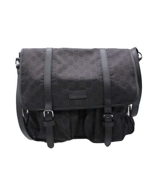 GUCCI（グッチ）GUCCI (グッチ) GGナイロンショルダーバッグ ブラック サイズ:- 387070 213048の古着・服飾アイテム