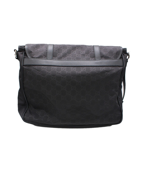 GUCCI（グッチ）GUCCI (グッチ) GGナイロンショルダーバッグ ブラック サイズ:- 387070 213048の古着・服飾アイテム