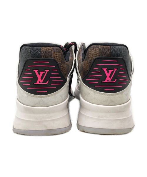 LOUIS VUITTON（ルイ ヴィトン）LOUIS VUITTON (ルイ ヴィトン) zig zag sneakers ブラウン×ピンク サイズ:8 1/2の古着・服飾アイテム
