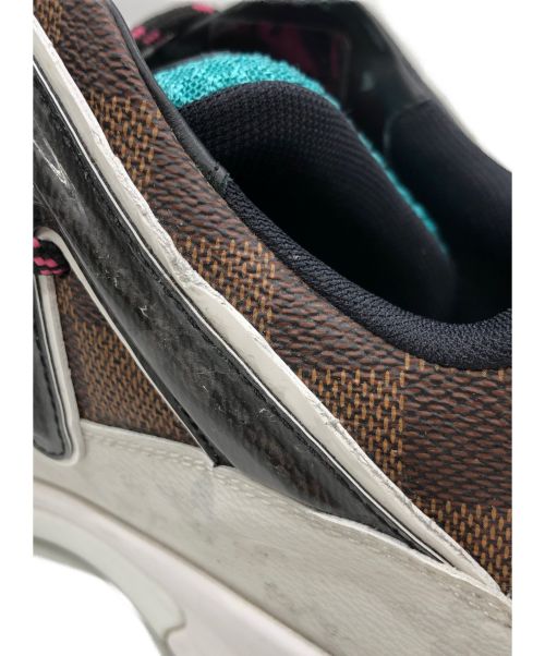 LOUIS VUITTON（ルイ ヴィトン）LOUIS VUITTON (ルイ ヴィトン) zig zag sneakers ブラウン×ピンク サイズ:8 1/2の古着・服飾アイテム