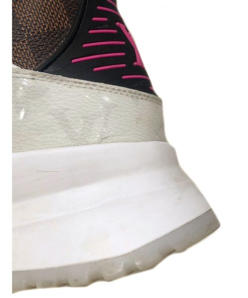 LOUIS VUITTON（ルイ ヴィトン）LOUIS VUITTON (ルイ ヴィトン) zig zag sneakers ブラウン×ピンク サイズ:8 1/2の古着・服飾アイテム