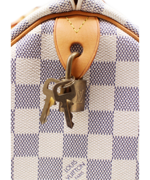 LOUIS VUITTON（ルイ ヴィトン）LOUIS VUITTON (ルイ ヴィトン) スピーディ30 ホワイト サイズ:30 ダミエ・アズール N41533 DU3067の古着・服飾アイテム