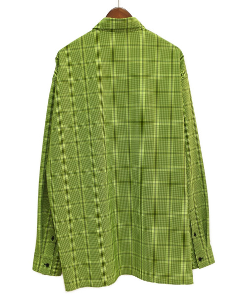 BALENCIAGA（バレンシアガ）BALENCIAGA (バレンシアガ) オーバーサイズチェックシャツ イエロー サイズ:37の古着・服飾アイテム