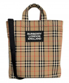 BURBERRYバーバリー）の古着「ノバチェックトートバッグ」｜ベージュ
