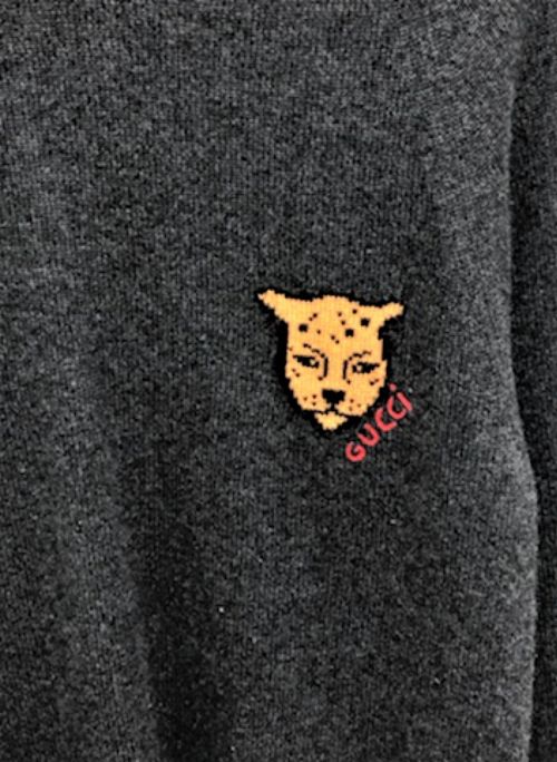 GUCCI（グッチ）GUCCI (グッチ) カシミヤニット チャコールグレー サイズ:Mの古着・服飾アイテム