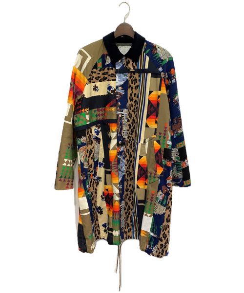 sacai（サカイ）sacai (サカイ) Archive Print Mix Coat マルチカラー サイズ:1の古着・服飾アイテム
