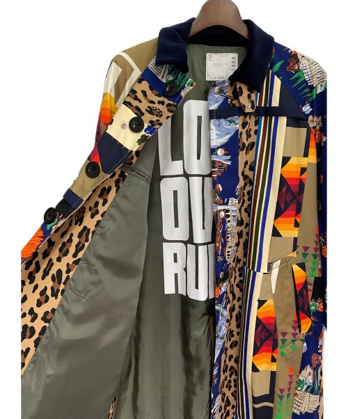sacai（サカイ）sacai (サカイ) Archive Print Mix Coat マルチカラー サイズ:1の古着・服飾アイテム