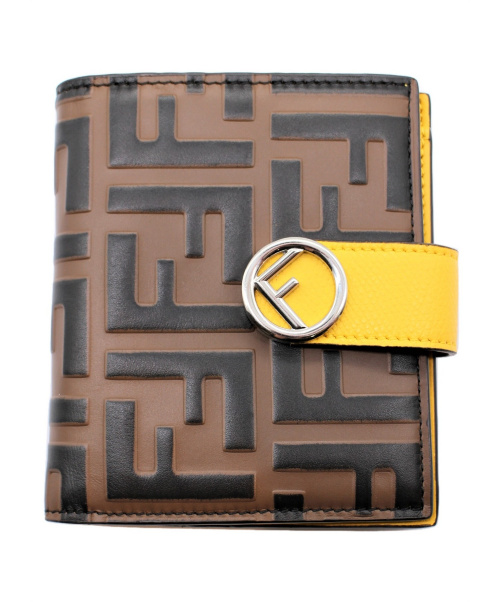 FENDI（フェンディ）FENDI (フェンディ) エフ イズ フェンディ 2つ折り財布 ブラウン サイズ:- 8M0386の古着・服飾アイテム