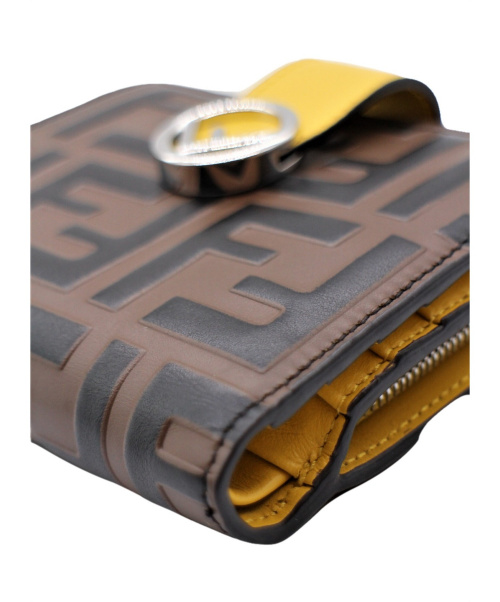 FENDI（フェンディ）FENDI (フェンディ) エフ イズ フェンディ 2つ折り財布 ブラウン サイズ:- 8M0386の古着・服飾アイテム
