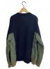 sacai (サカイ) Sponge Sweat×MA-1 Pullover ネイビー サイズ:3：34800円