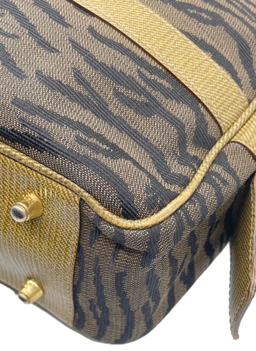 FENDI（フェンディ）FENDI (フェンディ) ゼブラ柄2WAYショルダーバッグ ブラウン サイズ:-の古着・服飾アイテム