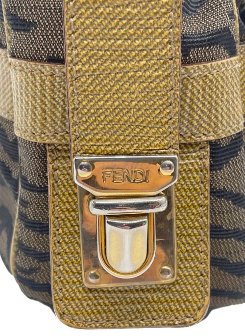 FENDI（フェンディ）FENDI (フェンディ) ゼブラ柄2WAYショルダーバッグ ブラウン サイズ:-の古着・服飾アイテム