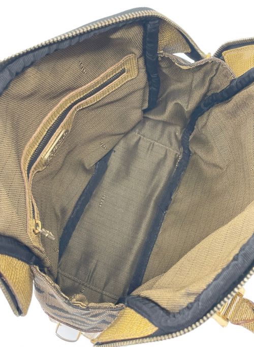 FENDI（フェンディ）FENDI (フェンディ) ゼブラ柄2WAYショルダーバッグ ブラウン サイズ:-の古着・服飾アイテム