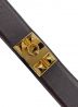 中古・古着 HERMES (エルメス) コリエドシアンベルト ブラウン サイズ:74：49800円