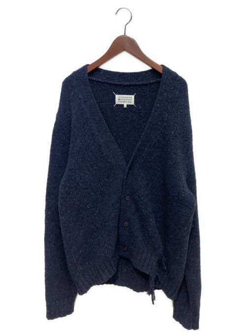 Maison Margiela（メゾンマルジェラ）Maison Margiela (メゾンマルジェラ) 20AW デストロイ加工カーディガン ネイビー サイズ:Mの古着・服飾アイテム