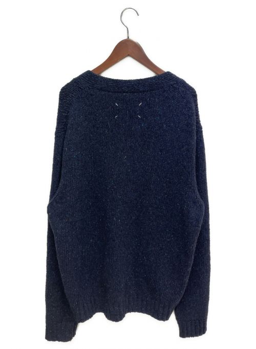 Maison Margiela（メゾンマルジェラ）Maison Margiela (メゾンマルジェラ) 20AW デストロイ加工カーディガン ネイビー サイズ:Mの古着・服飾アイテム