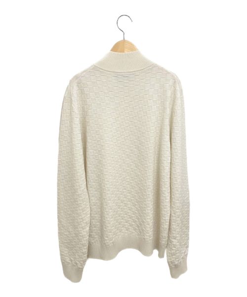 LOUIS VUITTON（ルイ ヴィトン）LOUIS VUITTON (ルイ ヴィトン) 21AW ダミエシグネチャージップスルーカーディガン アイボリー サイズ:Lの古着・服飾アイテム