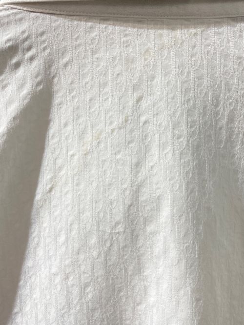 Christian Dior（クリスチャン ディオール）Christian Dior (クリスチャン ディオール) OBLIQUE総柄シャツ ホワイト サイズ:37の古着・服飾アイテム