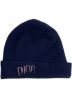 Dior（ディオール）の古着「20SS カシミアロゴ刺繍ニットキャップ」｜ネイビー