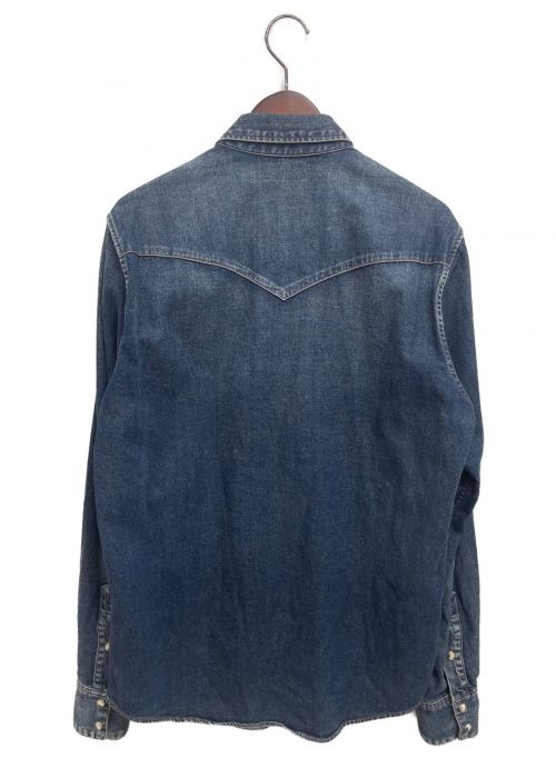 CELINE（セリーヌ）CELINE (セリーヌ) ウエスタンデニムシャツ インディゴ サイズ:Mの古着・服飾アイテム