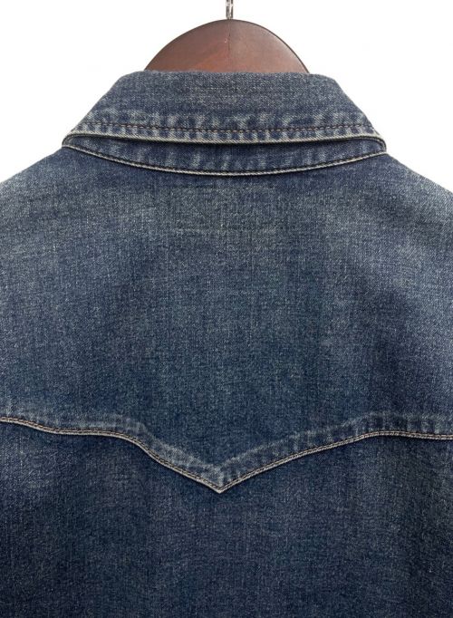CELINE（セリーヌ）CELINE (セリーヌ) ウエスタンデニムシャツ インディゴ サイズ:Mの古着・服飾アイテム