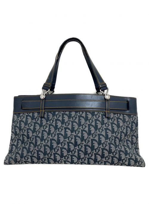 Christian Dior（クリスチャン ディオール）Christian Dior (クリスチャン ディオール) トロッター柄ハンドバッグ ネイビー サイズ:-の古着・服飾アイテム