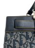 中古・古着 Christian Dior (クリスチャン ディオール) トロッター柄ハンドバッグ ネイビー サイズ:-：49800円