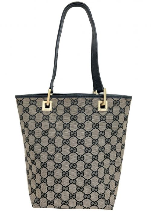 GUCCI（グッチ）GUCCI (グッチ) GG柄トートバッグ ベージュ サイズ:-の古着・服飾アイテム
