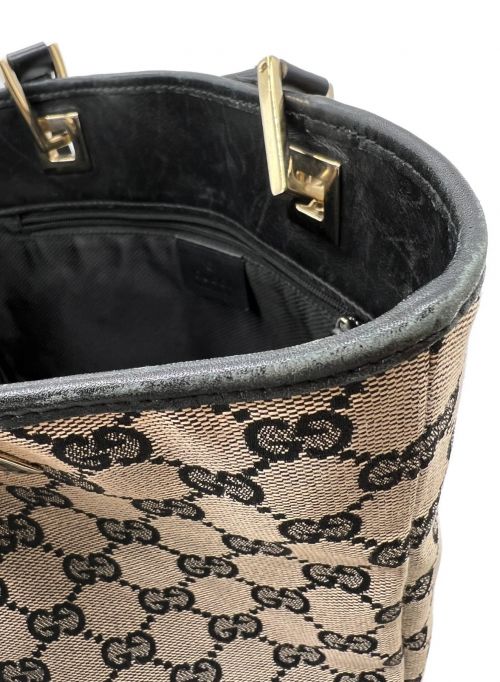 GUCCI（グッチ）GUCCI (グッチ) GG柄トートバッグ ベージュ サイズ:-の古着・服飾アイテム