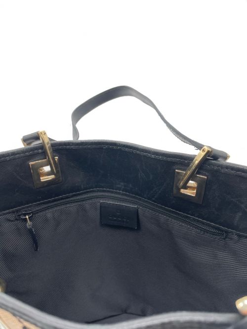 GUCCI（グッチ）GUCCI (グッチ) GG柄トートバッグ ベージュ サイズ:-の古着・服飾アイテム
