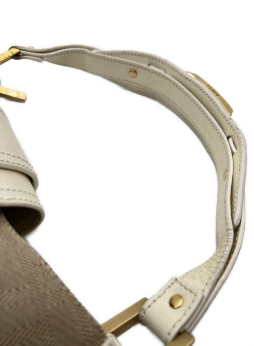 FENDI（フェンディ）FENDI (フェンディ) ズッカ切替ハンドバッグ ホワイト サイズ:-の古着・服飾アイテム