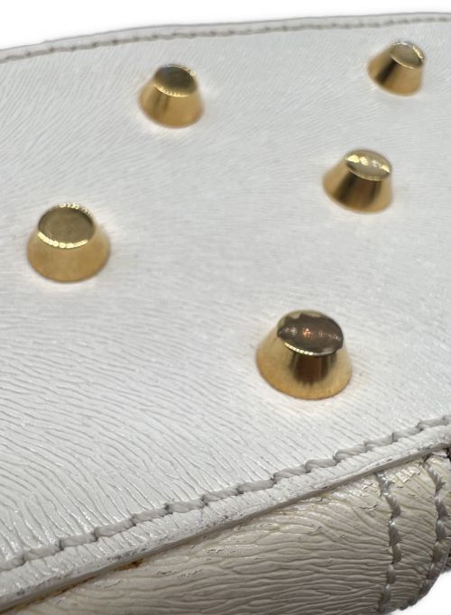 FENDI（フェンディ）FENDI (フェンディ) ズッカ切替ハンドバッグ ホワイト サイズ:-の古着・服飾アイテム