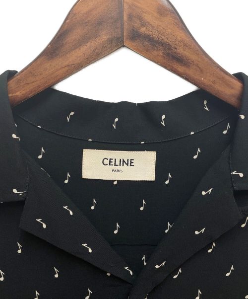 CELINE（セリーヌ）CELINE (セリーヌ) ハワイアンシャツ ブラック サイズ:38の古着・服飾アイテム