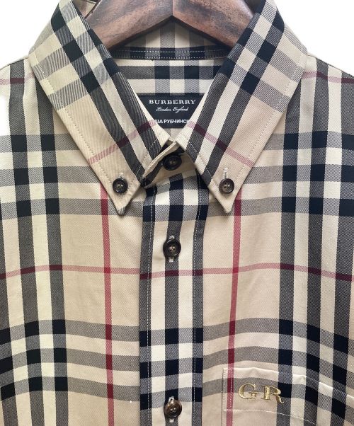 BURBERRY（バーバリー）BURBERRY (バーバリー) 半袖ノバチェックシャツ ベージュ サイズ:XSの古着・服飾アイテム