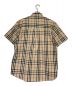 BURBERRY (バーバリー) 半袖ノバチェックシャツ ベージュ サイズ:XS：34800円