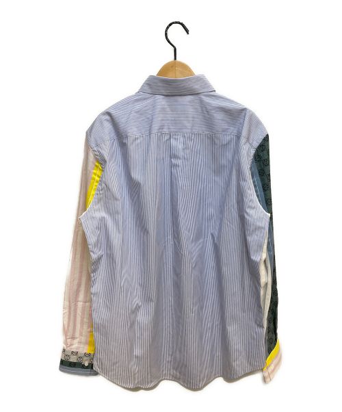 LOEWE（ロエベ）LOEWE (ロエベ) ストライプ切替シャツ スカイブルー サイズ:39の古着・服飾アイテム