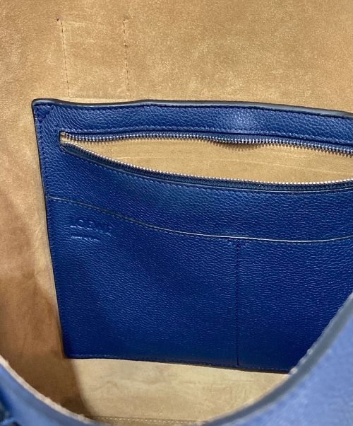 LOEWE（ロエベ）LOEWE (ロエベ) BUCKLE TOTE BAG ネイビー サイズ:-の古着・服飾アイテム