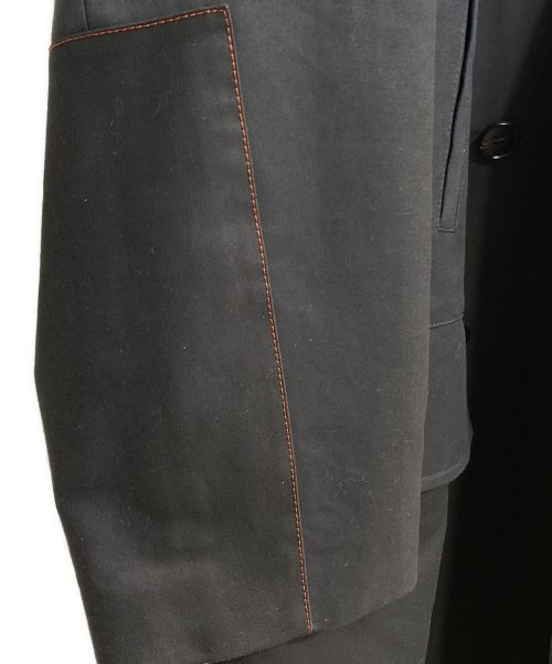 JIL SANDER（ジルサンダー）JIL SANDER (ジルサンダー) ハーフライニングコットントレンチコート ブラック サイズ:44の古着・服飾アイテム