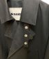 中古・古着 JIL SANDER (ジルサンダー) ハーフライニングコットントレンチコート ブラック サイズ:44：84800円