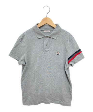 新品　未使用　Moncler ポロシャツ タグ付き MONCLER (モンクレール) ロゴ 半袖 クレリック ポロシャツ