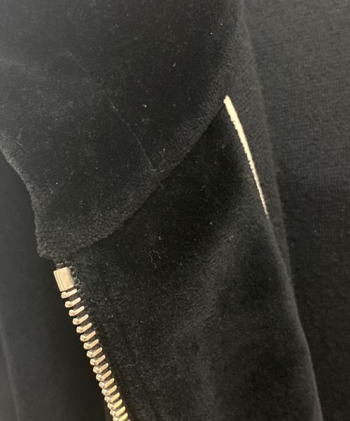 CELINE（セリーヌ）CELINE (セリーヌ) Triomphe Hooded Sweatshirt / Velvet Jersey ブラック サイズ:XLの古着・服飾アイテム