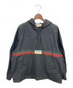 GUCCIグッチ）の古着「アノラックパーカー」｜ブラック