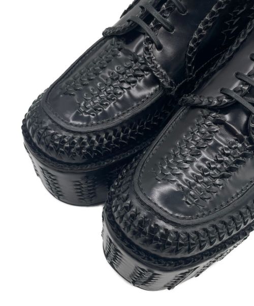 PRADA（プラダ）PRADA (プラダ) プラットフォームシューズ ブラック サイズ:37の古着・服飾アイテム