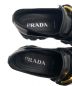 中古・古着 PRADA (プラダ) バックルベルトプラットフォームローファー ブラック サイズ:36 1/2：34800円